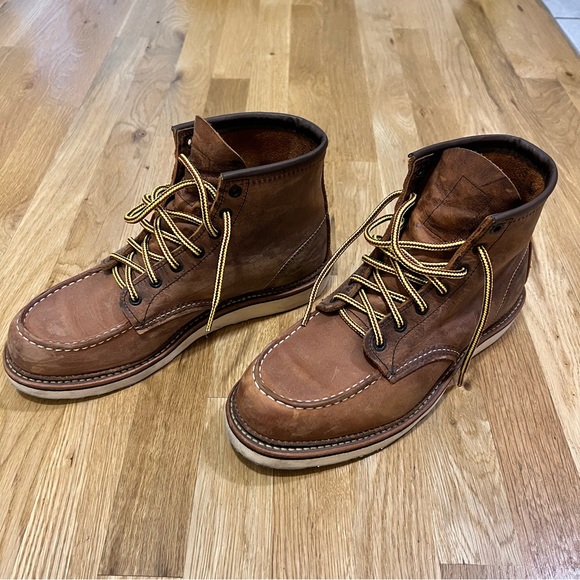 Red Wing CLASSIC MOC MEN'S 6-INCH BOOT IN COPPER ROUGH & TOUGH LEATHER - Picture 2 of 15